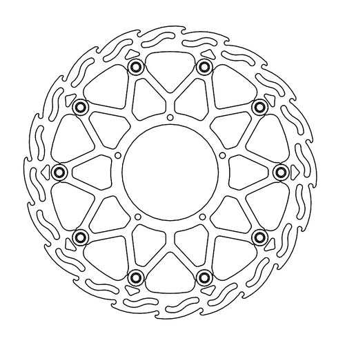 Front floating SM Street 320mm Flame series