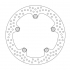 MOTO MASTER - DISCO FRENO STRADA    HALO - Front left riveted Halo series | Front right riveted Halo series