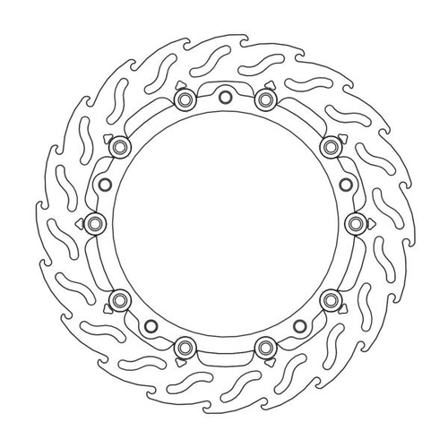 MOTO MASTER - DISCO FRENO FLAME FLOTTANTE STRADA - Front left floating Flame series