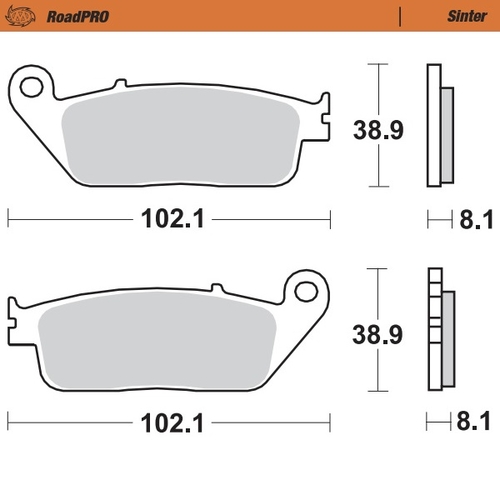MOTO MASTER - PASTIGLIE FRENO SCOOTER SINTERIZZATE - Front pad Sinter series | Rear pad Sinter series