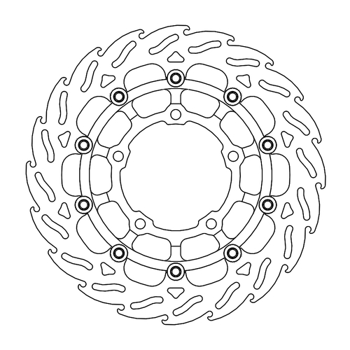 Front left floating Flame series