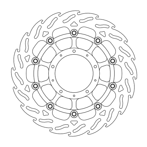 Front left floating Flame series