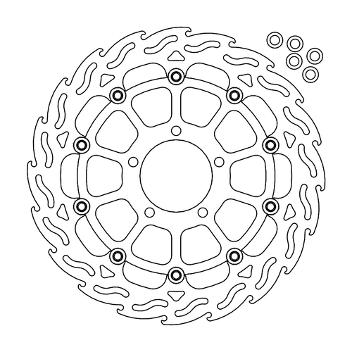 Front left floating Flame series