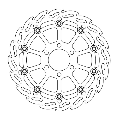 Front left floating Flame series