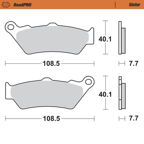 MOTO MASTER - PASTIGLIE FRENO STRADALI SINTERIZZATE - Front pad right Sinter series | Front pad Sinter series