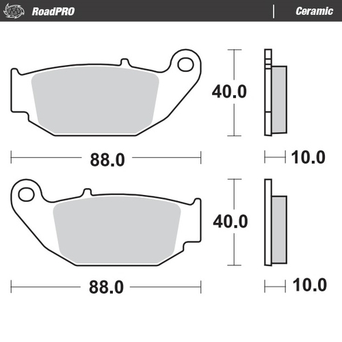 MOTO MASTER - PASTIGLIE FRENO STRADALI CERAMICHE - Rear pad Ceramic series