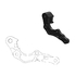 MOTO MASTER - ADATTATORE DISCO - Adapter bracket for 270mm front disc BLACK