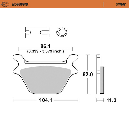 414602 PASTIGLIE FR. POST. SINT.HARLEY(set)