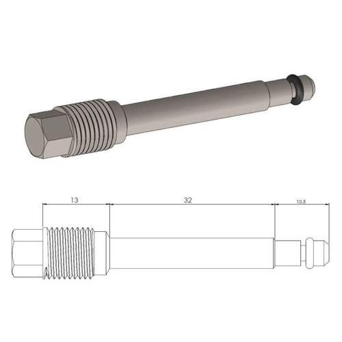 MOTO MASTER - PERNI PINZA FRENO + CLIP - Front Brake Pad Pin