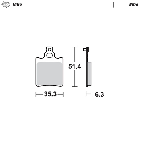 Rear pad Nitro series