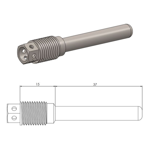 Race Drilled Front Brake Pad Pin