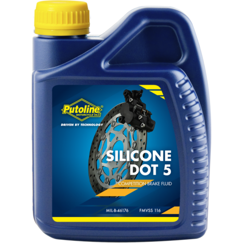 PUTOLINE - DOT 5 SILICON BRAKE FLUID FLUIDO FRENI AL SILICONE - 500 ml - bottiglia
