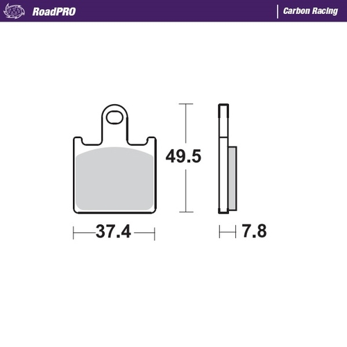 Front pad Carbon Racing series