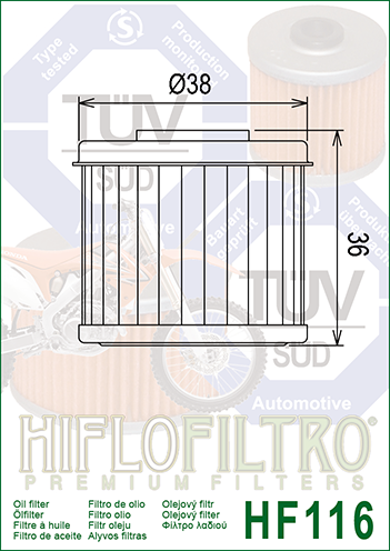 HF116 FILTRO OLIO HO.CRF 150-250-450 04>