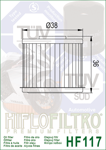 HF117 FILTRO OLIO HO.CRF100016>+NC700/750