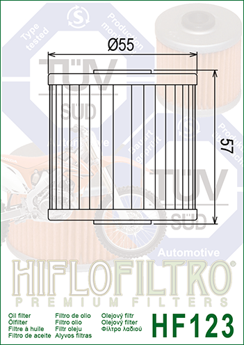 HF123 FILTRO OLIO KAWA.KL/KLR/KLX/R