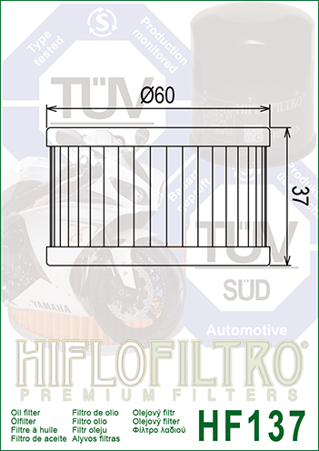 HF137 FILTRO OLIO SUZUKI DR600>800 /LS/XF