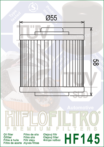 HIFLOFILTRO - FILTRO OLIO - HF145