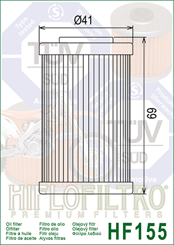 HIFLOFILTRO - FILTRO OLIO - HF155