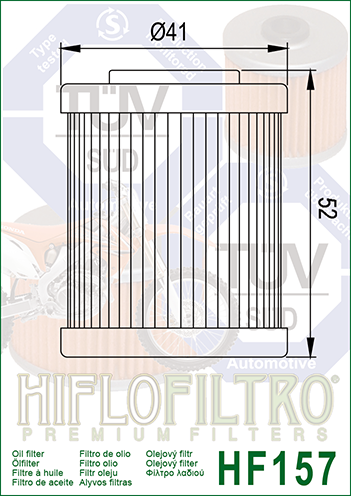HIFLOFILTRO - FILTRO OLIO - HF157