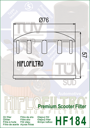 HIFLOFILTRO - FILTRO OLIO - HF184