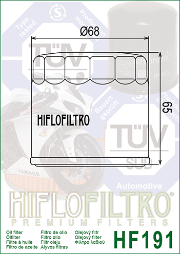 HIFLOFILTRO - FILTRO OLIO - HF191