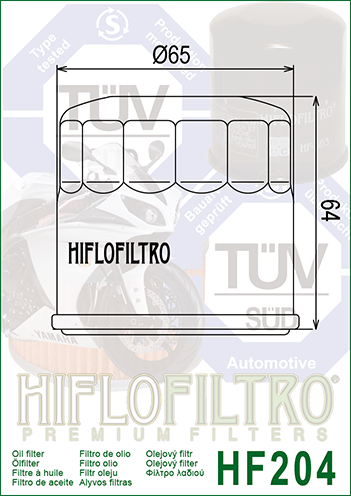 HIFLOFILTRO - FILTRO OLIO - HF204