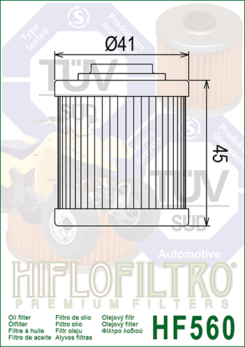 HF560 FILTRO OLIO CAN-AM 450 09
