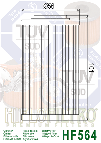 HIFLOFILTRO - FILTRO OLIO - HF564