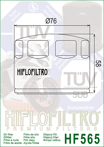 HIFLOFILTRO - FILTRO OLIO - HF565