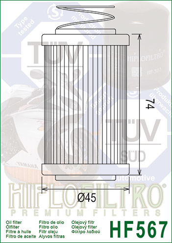 HF567 FILTRO OLIO HIFLO MV BRUTALE 1090R