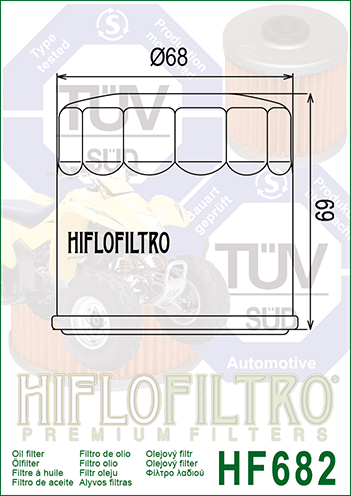 HIFLOFILTRO - FILTRO OLIO - HF682