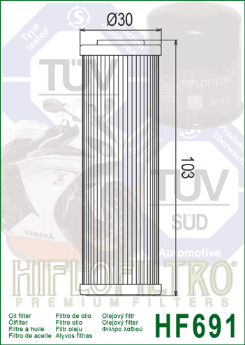 HIFLOFILTRO - FILTRO OLIO - HF691