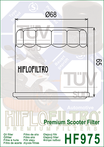 HF975 FILTRO OLIO SUZ.BURGMAN 650 02>09