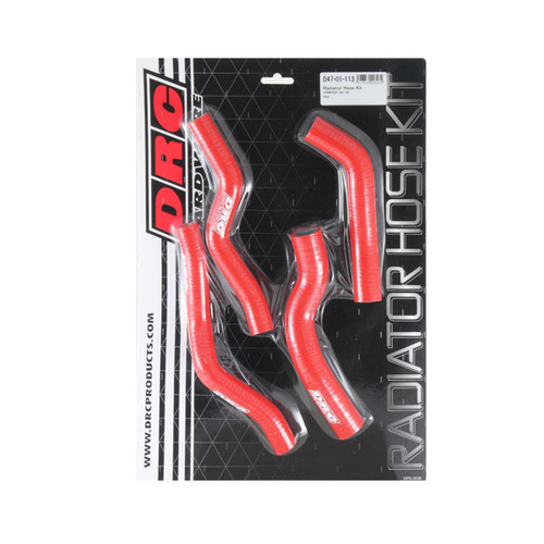 DRC Radiator Hose Kit CRM250R '93-96 Red