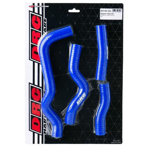 DRC Radiator Hose Kit KLX250/D-Tracker '08- Blue
