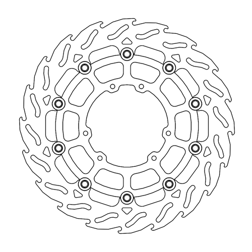Front floating SM Racing 300mm Flame series