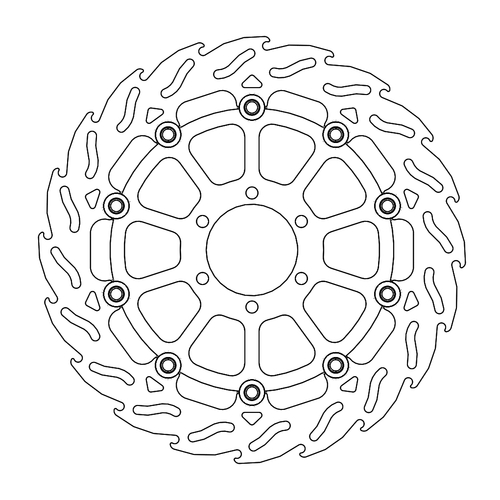 Front left floating Flame series