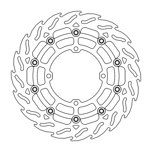Front floating SM Racing 300mm Flame series