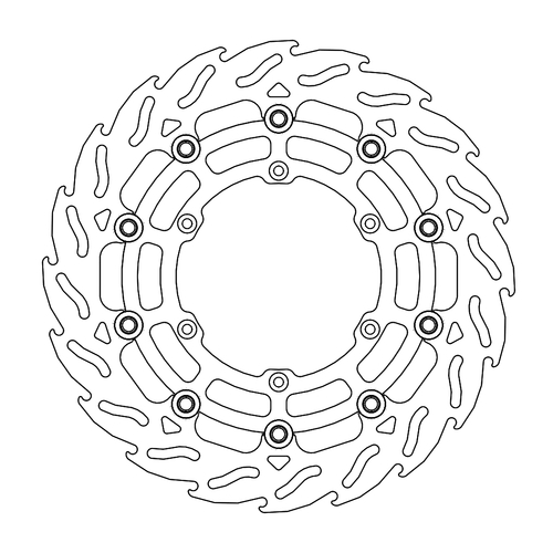 Front floating SM Racing 300mm Flame series