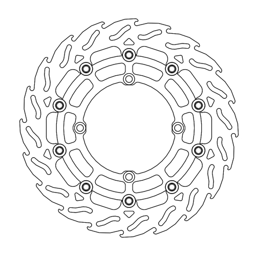 Front floating SM Racing 300mm Flame series