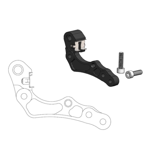 Adapter bracket for 260mm front disc