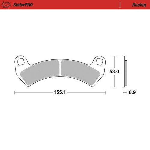 Front pad left Racing series | Front pad right Racing series