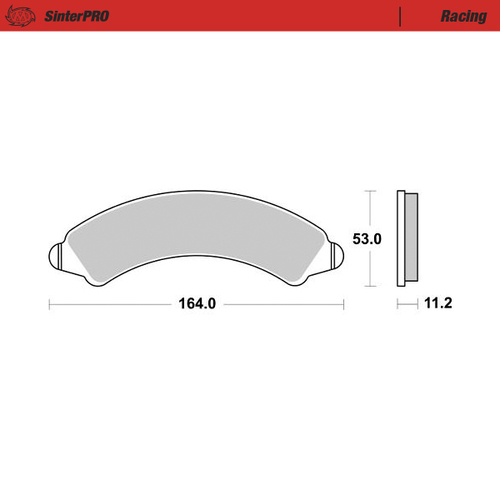 Front pad left Racing series | Front pad right Racing series