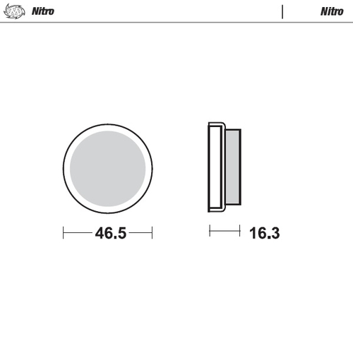 Rear pad Nitro series