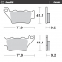 Parking brake pad Ceramic series | Rear pad Ceramic series