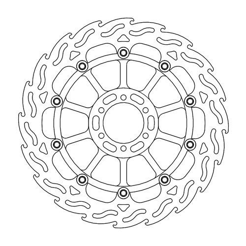 Front left floating Flame series