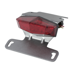 DRC - PORTA TARGA +  LED EDGE-2 ALLUMINIO 