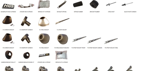 HGS - ACCESSORI + RICAMBI X SCARICO 2 & 4 TEMPI