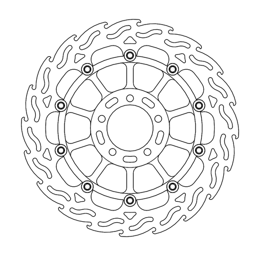 Front left floating Flame series